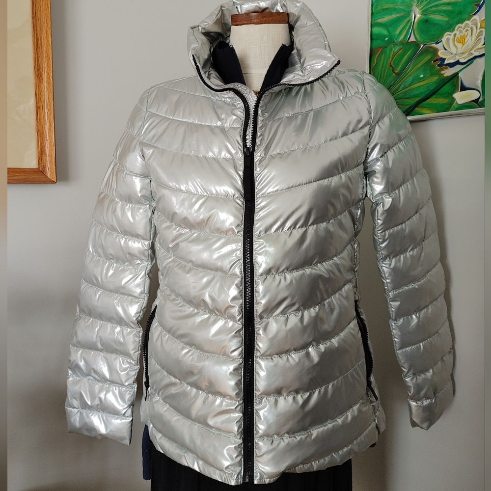 GAP COLD CONTROL Silver Women's Puffer Jacket S US